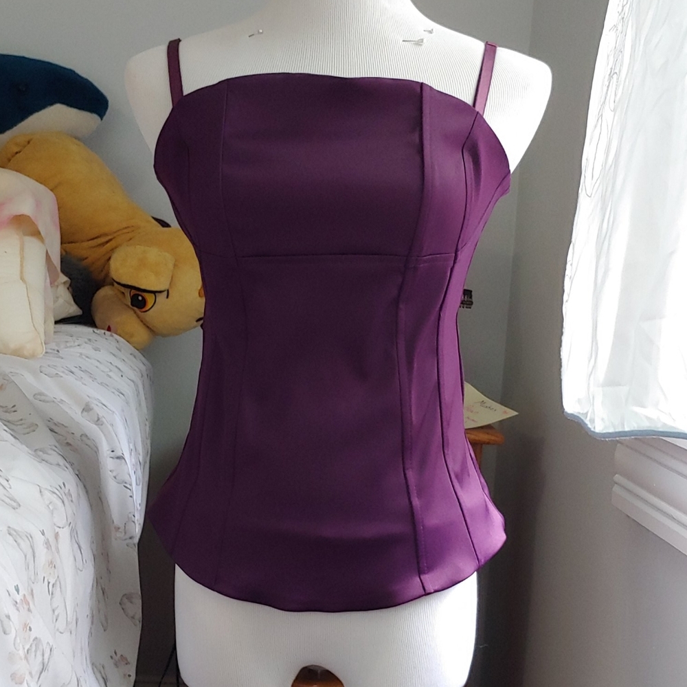 Zip back fashion corset